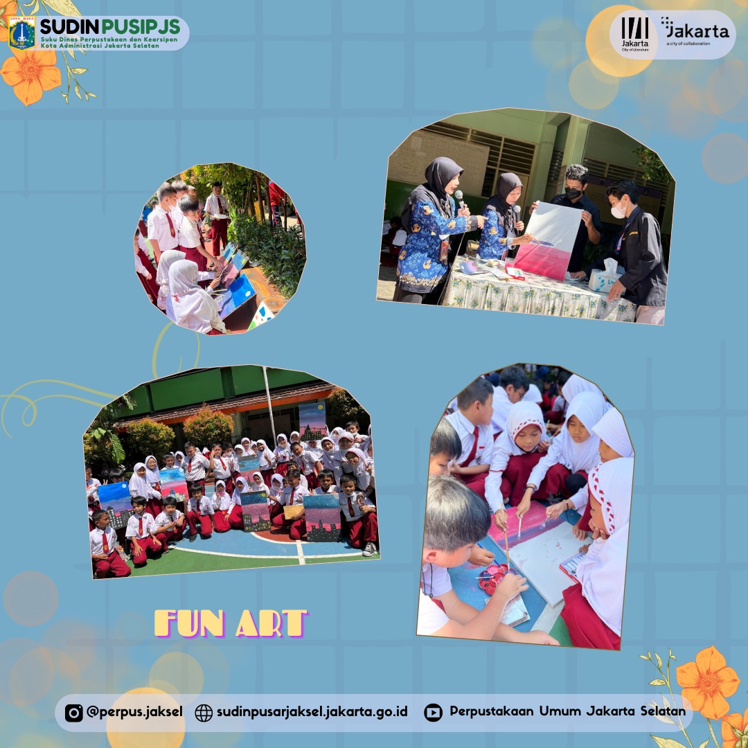 Literacy And Fun Art Goes To SDN Grogol Utara 03